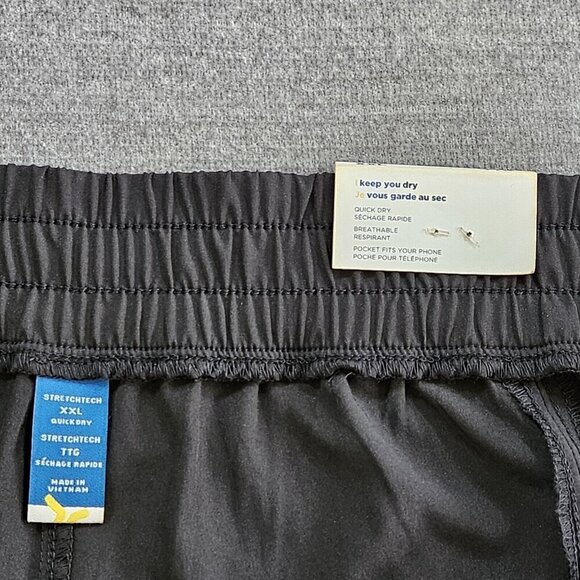 Old Navy Pants Womens XXL Black High Waist Wide Leg Stretch Quick Dry Front Slit - Picture 9 of 15
